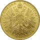 Zlatá investiční mince Stokoruna Františka Josefa I. 1915 (novoražba)