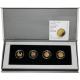Biblické umemie Sada 4 najmenších zlatých mincí Izrael 2008 - 2011 Proof