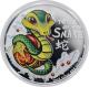 Strieborná minca kolorovaný Baby Snake Rok Hada 2013 Proof