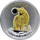 Stříbrná mince pozlacený Vlk Canadian Wildlife 1 Oz 2011 Standard