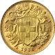 Zlatá minca 20 Frank Helvetia Vreneli 1935 LB