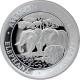 Stříbrná mince Slon africký African Wildlife High Relief 1 Oz 2013 Proof