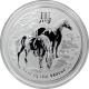 Strieborná investičná minca Year of the Horse Rok Koňa Lunárny 5 Oz 2014