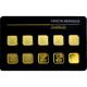 10 x 1g Argor Heraeus SA Švýcarsko Multicard Investičné zlaté tehličky