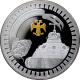 Strieborná pozlátená minca Koruna Monomacha Kremlin Series 2011 Proof
