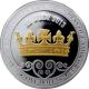 Strieborná minca pozlátená Royal Baby 1 Oz 2013 Proof