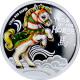 Stříbrná mince kolorovaný Baby Horse Rok Koně 2014 Proof