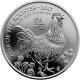 Stříbrná investiční mince Rok Kohouta Lunární The Royal Mint 1 Oz 2017