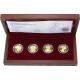 Sada štyroch zlatých mincí Šľachtický rod Pánov z Rožmitálu 2017 Proof