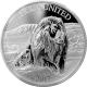 Stříbrná mince 3 Oz Lev United Africa 2017 Proof