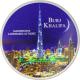 Stříbrná mince 2 Oz Burj Khalifa Magnificent Landmarks at Night 2017 Standard