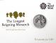 Stříbrná mince Nejdéle vládnoucí monarcha 2015 Standard
