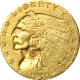 Zlatá mince Indian Head American Quarter Eagle 1910