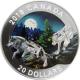 Stříbrná mince Vlk šedý 1 Oz Geometric Fauna 2018 Proof