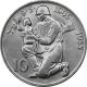 Stříbrná mince 10 Kčs Osvobození Československa 10. výročí 1955