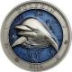 Stříbrná mince 3 Oz Podmořský svět - Delfín 2019 Antique Standard