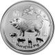 Stříbrná investiční mince Year of the Pig Rok Vepře Lunární 2 Oz 2019