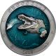 Stříbrná mince 3 Oz Podmořský svět - Krokodýl 2019 Antique Standard
