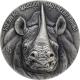 Stříbrná mince 5 Oz Nosorožec The African Big Five High Relief 2019 Antique Standard