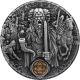 Stříbrná mince Slovanští bohové - Svetovid 2 Oz 2019 Antique Standard