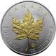 Stříbrná mince pozlacený Maple Leaf 1 Oz 2019 Standard