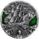 Stříbrná mince 2 Oz Zlatý věk plachetnic - HMS Bounty 2019 Antique Standard