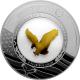 Stříbrná mince se zlatým orlem Eagle ve skleněné výplni - 35. výročí 2021 Proof