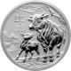Stříbrná investiční mince Year of the Ox Rok Buvola Lunární 1/2 Oz 2021