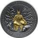 Stříbrná pozlacená mince Severští bohové - Odin 2 Oz High Relief 2020 Antique Standard