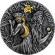 Stříbrná pozlacená mince Bohyně: Fortuna a Týché 2 Oz High Relief 2021 Antique Standard