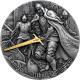 Strieborná minca séria Camelot - Kráľ Artuš 2 Oz Ultra high relief 2021 Antique Štandard