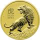 Zlatá investiční mince Year of the Tiger Rok Tygra Lunární 1 Oz 2022