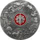 Stříbrná mince 500g Znamení čínského zvěrokruhu pro štěstí Antique Standard