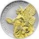Stříbrná pozlacená mince Ctnosti královny - Pravda 1 Oz 2021 Proof