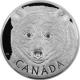 Strieborná minca 1 Kg Očami kermodského medveďa 2016 Proof (.9999)