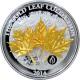 Strieborná minca 3D Zlatý Maple Leaf 1 Oz Gold Leaf Collection 2014 Proof