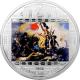 Stříbrná mince 3 Oz Svoboda vede lid na barikády Eugene Delacroix 2013 Krystaly Proof