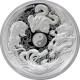 Strieborná minca 5 Oz Čínske staroveké mýtické bytosti High Relief 2015 Proof
