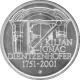 Stříbrná mince 200 Kč Kilián Ignác Dientzenhofer 250. výročí úmrtí 2001 Standard