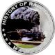Strieborná kolorovaná minca MAV - 220 History of Railroads 2011 Proof