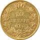 Zlatá minca 10 Dinara Milan I. Obrenović 1882