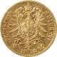 Zlatá minca 10 Marka Karel I. Württemberský 1872