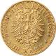 Zlatá mince 10 Marka Ludvík III. Hesenský 1875