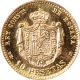 Zlatá minca 10 Pesetas Alfons XII. 1878 (novorazba 1962)