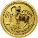 Zlatá investiční mince Year of the Goat Rok Kozy Lunární 1/4 Oz 2015