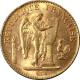Zlatá minca 20 Frank Anjel - Génius 1897