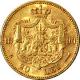 Zlatá minca 20 Leu Karel I. Rumunský 1890