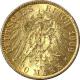 Zlatá minca 20 Marka Vilém II. Pruský 1909