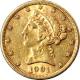 Zlatá minca 5 Dolar American Eagle Liberty Head 1901