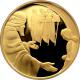 Zlatá minca Abrahám a Traja anjeli 10 NIS Izrael Bibilické umenie 2006 Proof